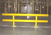 ultra heavy duty pipe guard rail